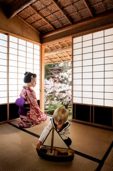 Photograph Kevin Steele Madame Butterfly Opera Production Shoot on One Eyeland